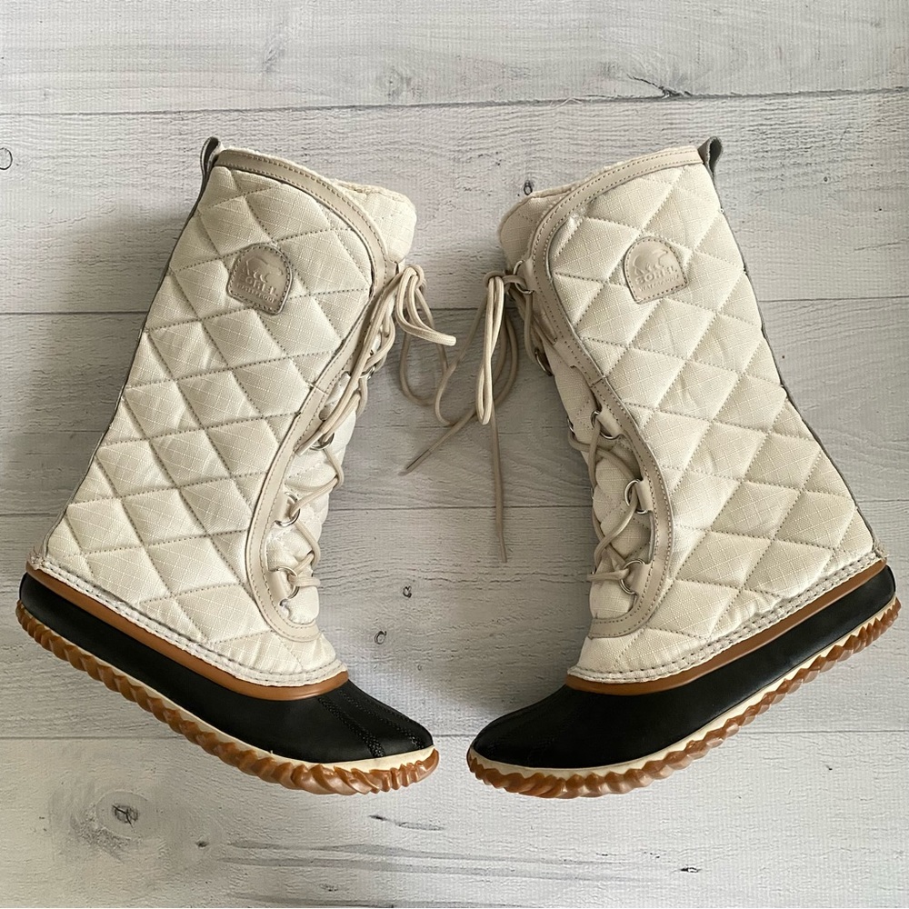 New Sorel Womens OUT N ABOUT TALL White Boots
